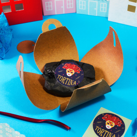 Caixa Kraft tortina 55x55x50mm