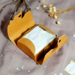 Caja de cartón fiocco kraft 70x60x30mm