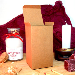 Boite cadeaux kraft Scatto Manual 70x70x130