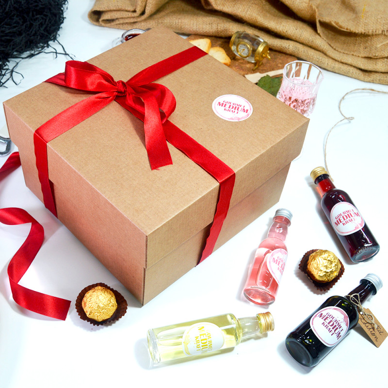 Cajas de cartón Gourmet M 205x205x120mm