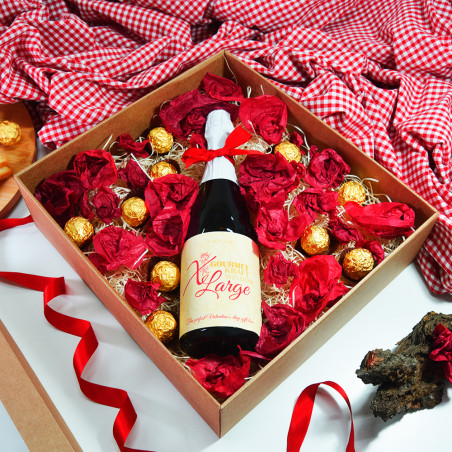 Caja Gourmet Kraft Con Ventana  350x320x105mm