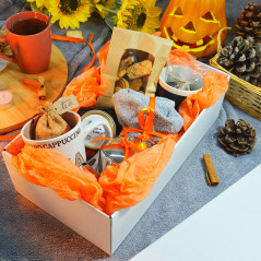 Caixa de cartão Gourmet L branca 350x190x105mm