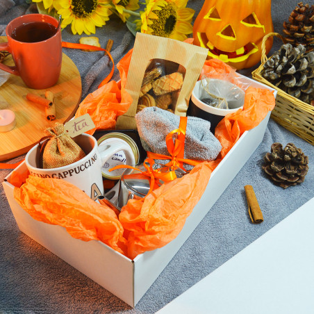 Cajas de cartón Gourmet L Blanca 350x190x105mm