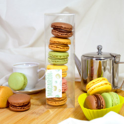 Caixa acetato macarrons 50x50x160mm