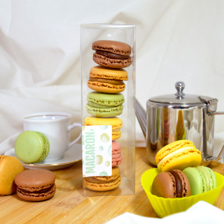 Caixa acetato macarrons 50x50x160mm