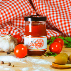 Frasco de vidro Mini Ketchup