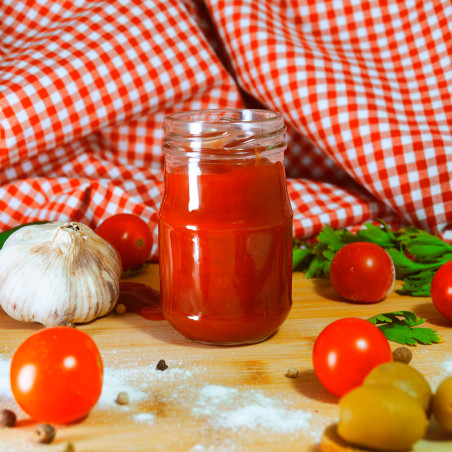 Frasco de vidro Mini Ketchup 100ml