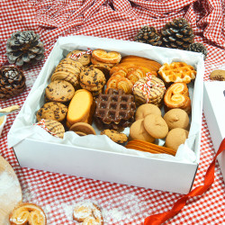 Cajas de cartón Gourmet blanca XL 350x320x105mm