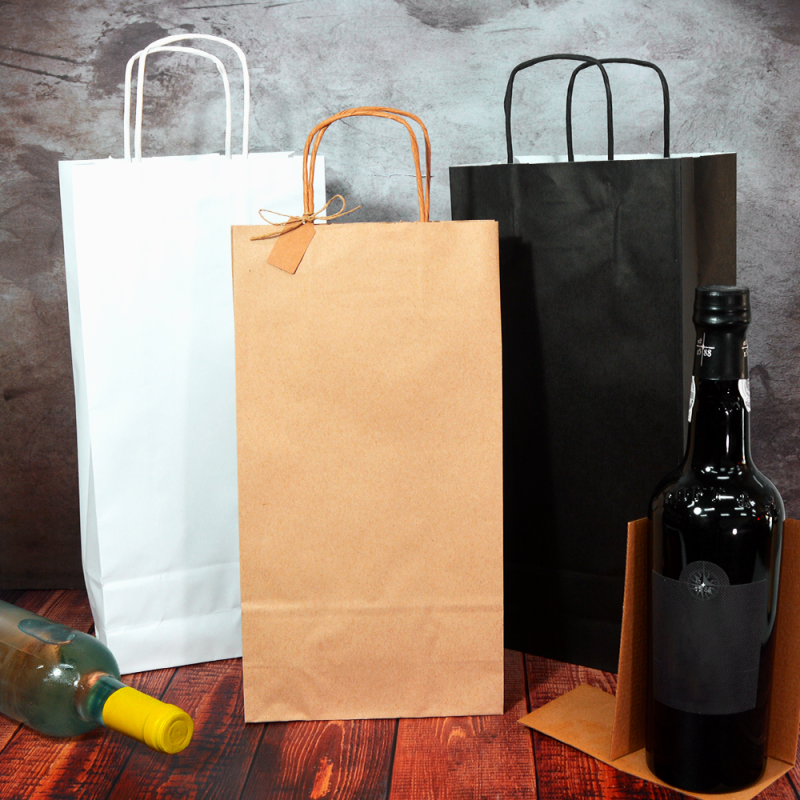 Sacs por 2 bouteilles 18x8x34cm 