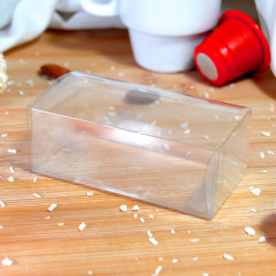 Boite PVC rectangulaire transparente 80x40x30mm
