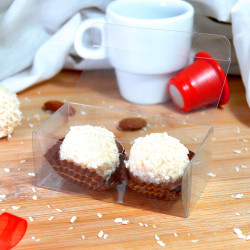 Caixa transparente retangular 80x40x30mm