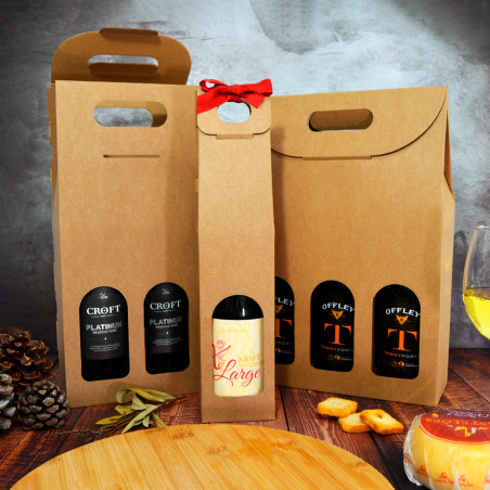 Caja de carton para 1 2 ou 3 garrafas Rebelde Way