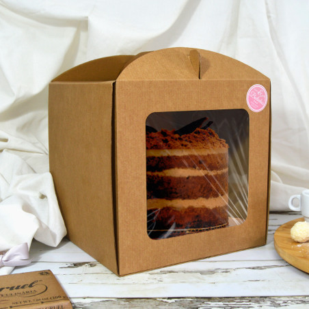 Caja para tartas con ventana 250mm