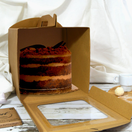 Caja para tartas con ventana 250mm