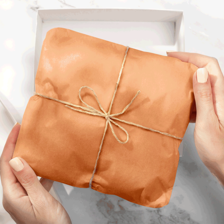 Papel Seda Apricot Orange 50x75cm