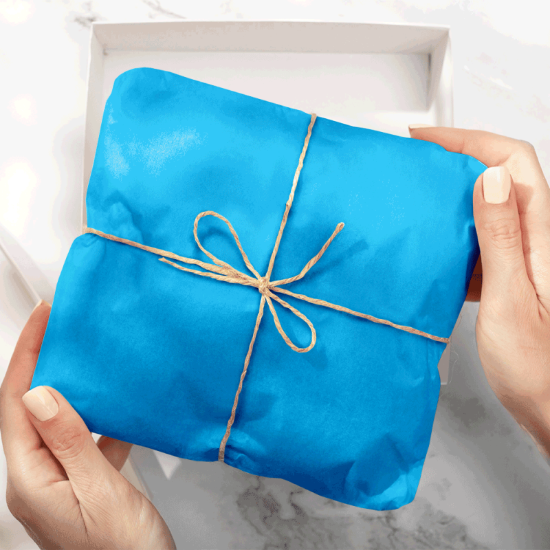 Papel Seda Turquoise Blue 50x75cm