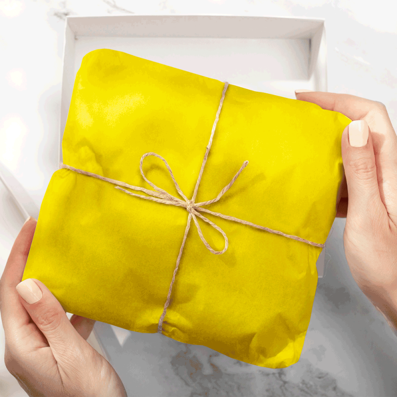 Papel Seda Lemon Yellow 50x75cm