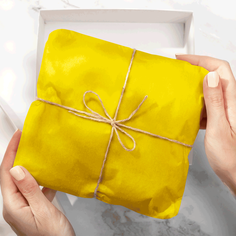 Papel Seda Canary Yellow 50x75cm