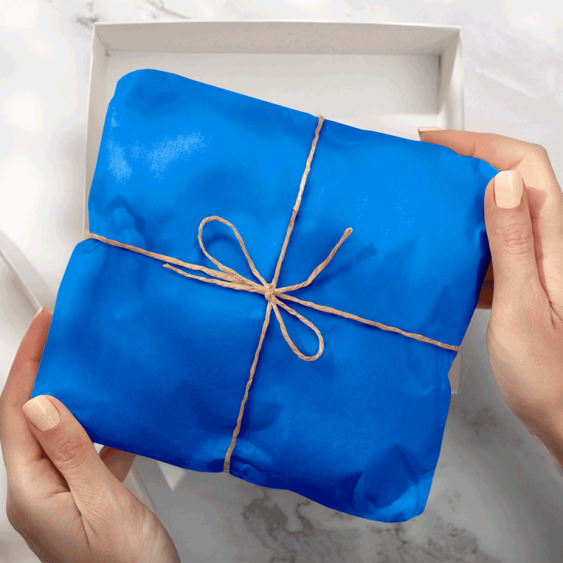 Papier Soie Neptune Blue 50x75cm