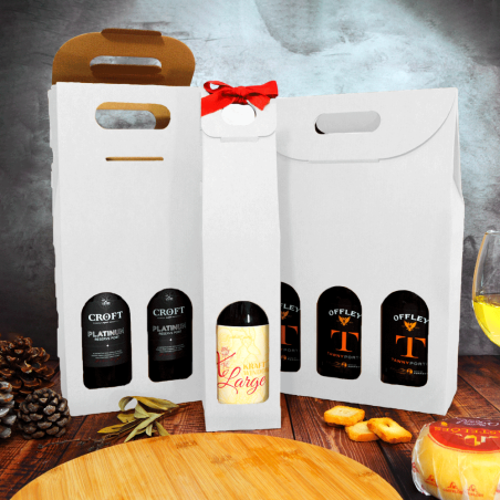 Caja de carton para 1 2 ou 3 garrafas Rebelde Way