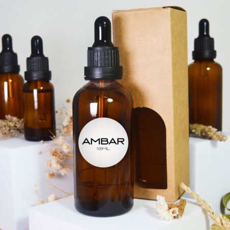 Frasco de vidro Ambar 100 ml
