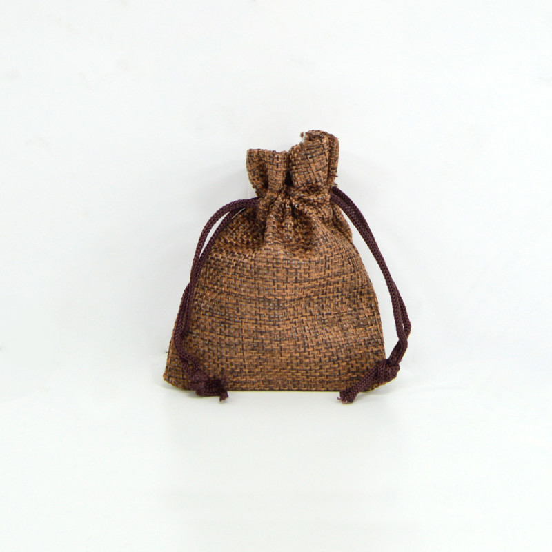 Saco 7x9cm juta Chocolate Brown