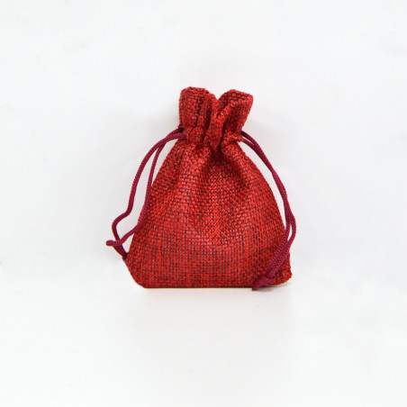 Sacs de Jute Bordeaux 7x9cm