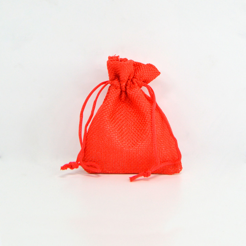 Bolsa yute Infinitum Red 7x9cm