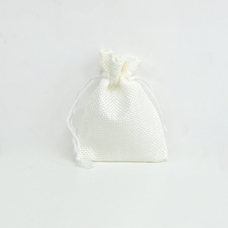Bolsa yute Pure White 7x9cm