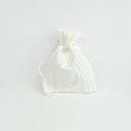 Saco juta Pure White 7x9cm