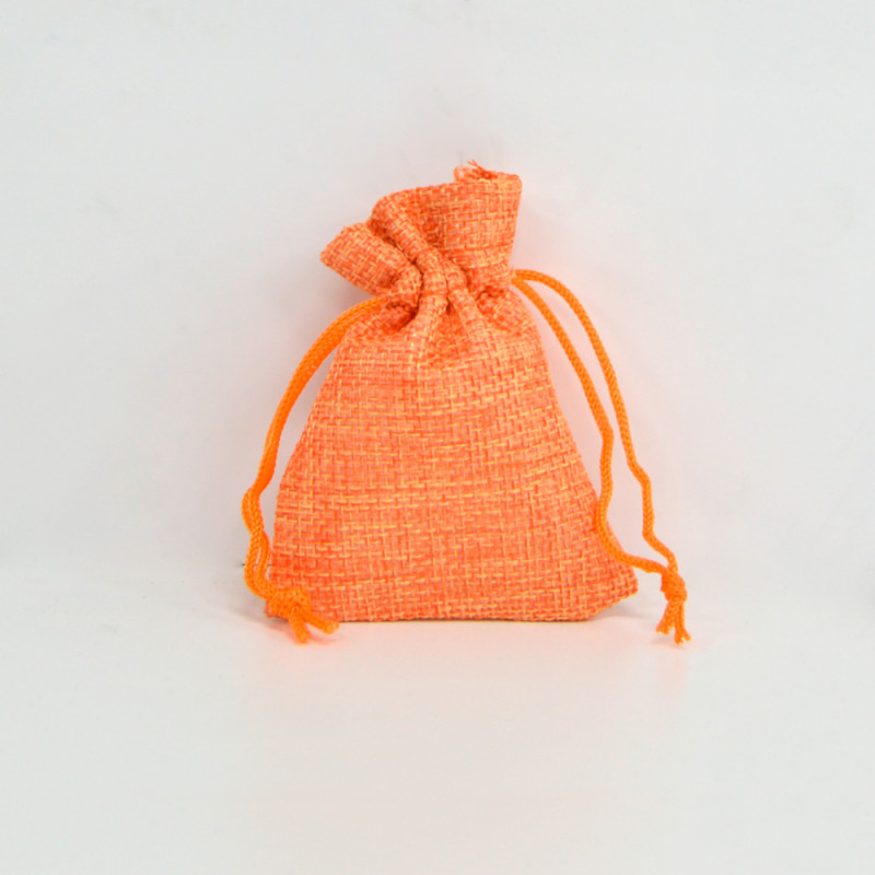 Bolsa yute Pumpkin Orange 7x9cm