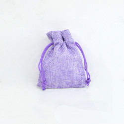 Saco 7x9cm juta Lavender Royal