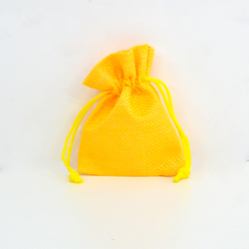 Sacs de Jute Lemon Yellow 7x9cm