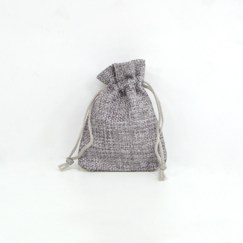 Saco 7x9cm juta Space Grey