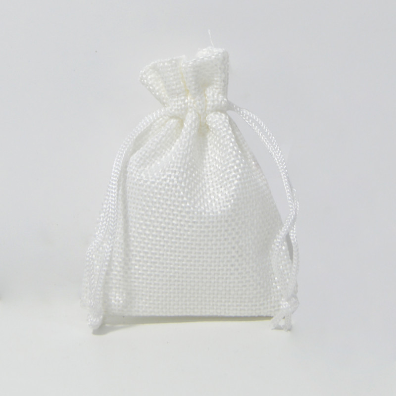Bolsa yute Pure White 10x14cm