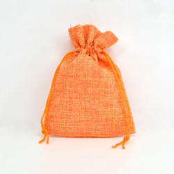 Bolsa yute Pumpkin Orange 10x14cm