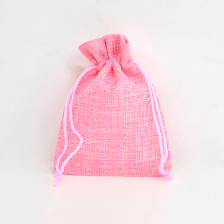 Bolsa yute Baby Pink 10x14cm