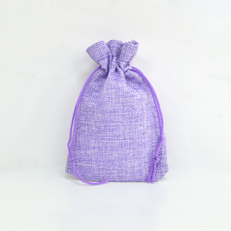 Saco 10x14cm juta Lavender Royal