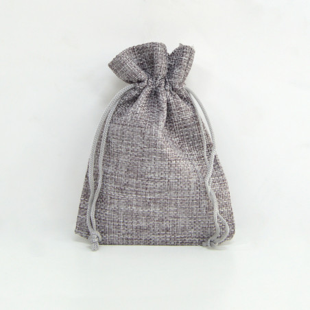 Saco juta Space Grey 10x14cm