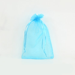 Bolsa organza Sky Blue 10x14cm