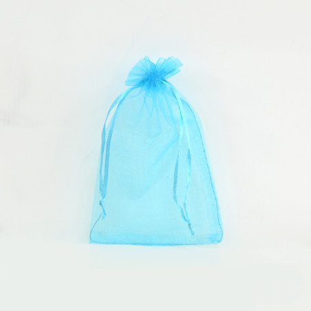 Sacs organza Sky Blue 10x14cm