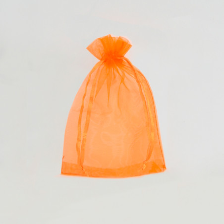 Saco organza Pumpkin Orange 10x14cm