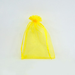 Sachets organza Lemon Yellow 10x14cm