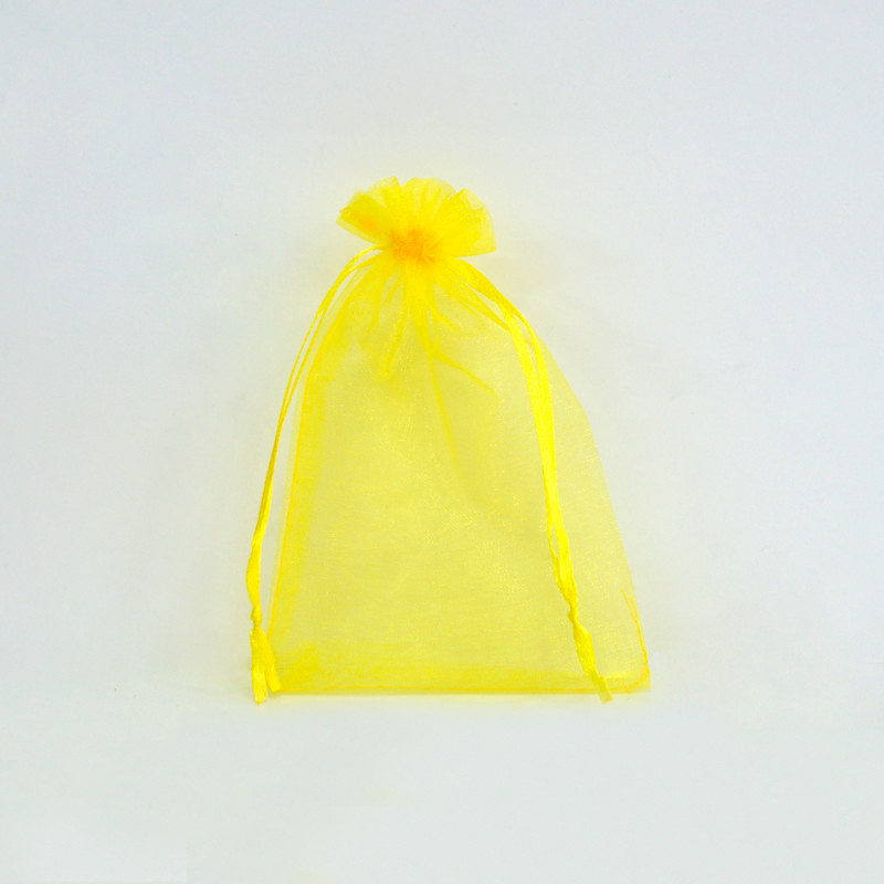 Saco organza Lemon Yellow 10x14cm