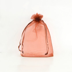 Bolsa organza Dark Chocolate Templation 10x14cm
