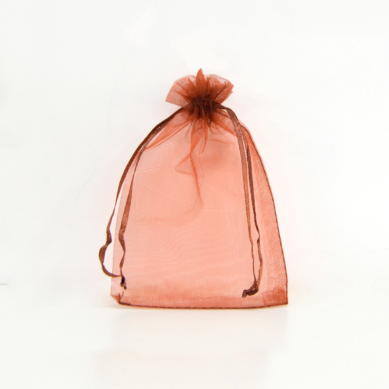 Sachets organza Dark Chocolate Templation 10x14cm