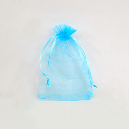 Saco organza Baby Blue 10x14cm