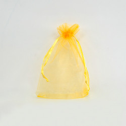 Sachets organza Sun Yellow 10x14cm