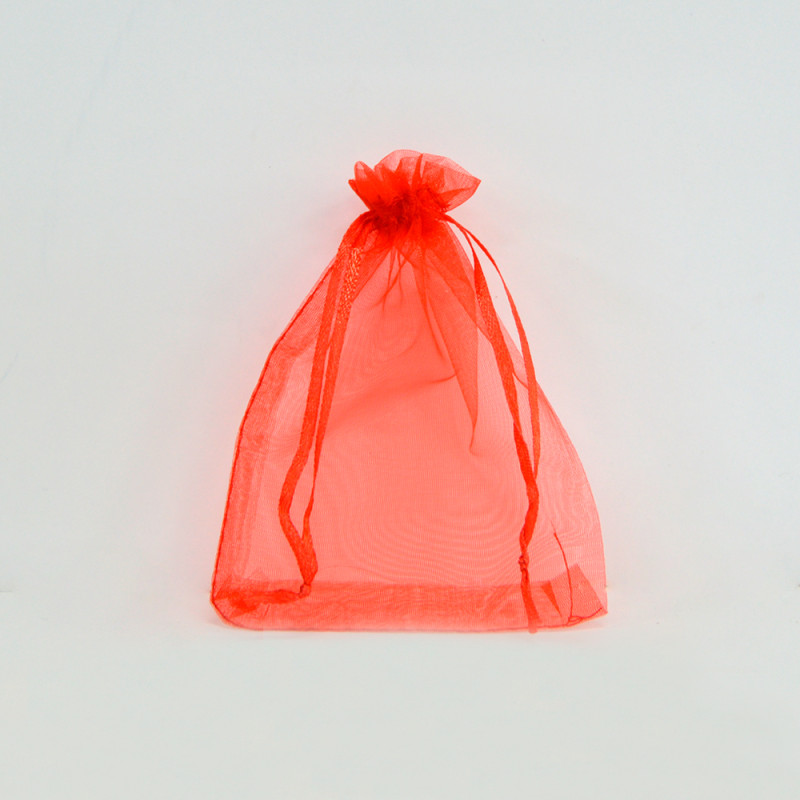 Bolsa organza Infinite Red 10x14cm