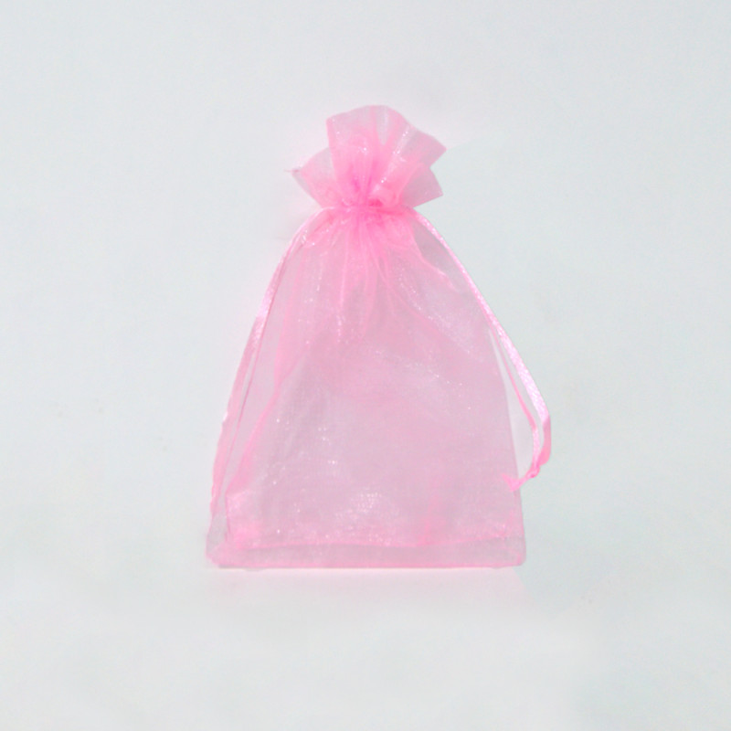 Saco organza Baby Pink 10x14cm